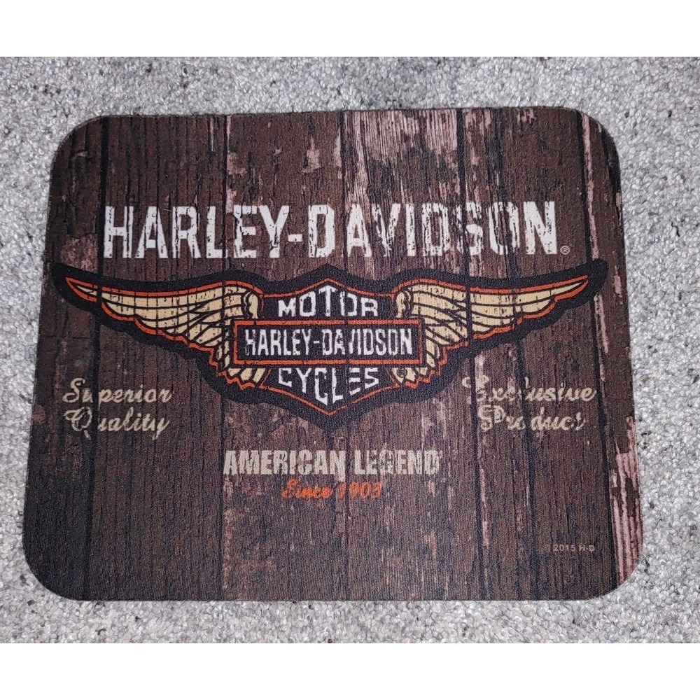 Harley Davidson computer/laptop mouse pad moto biker 9x8 American Legend wings